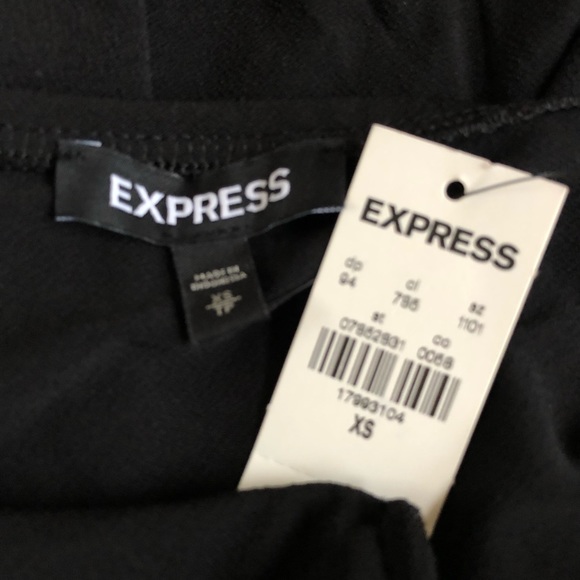 Express Tie Front Black Strapless Romper Jumper XS - Picture 5 of 5
